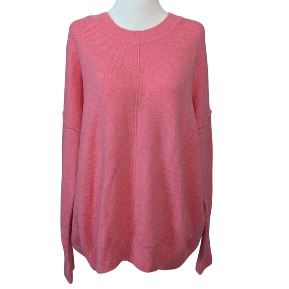 Vince Camuto Sweaters - Vince Camuto Pink Knit Relaxed Fit Pullover Sweater Size Medium